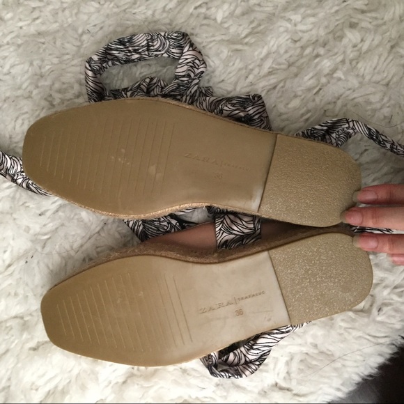 Zara Pink Lace-up Espadrille - Picture 6 of 10
